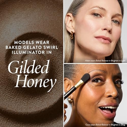 LAURA GELLER NEW YORK Baked Gelato Swirl Illuminator - Gilded Honey (0.15 oz) - Back from the Vault Avelisse