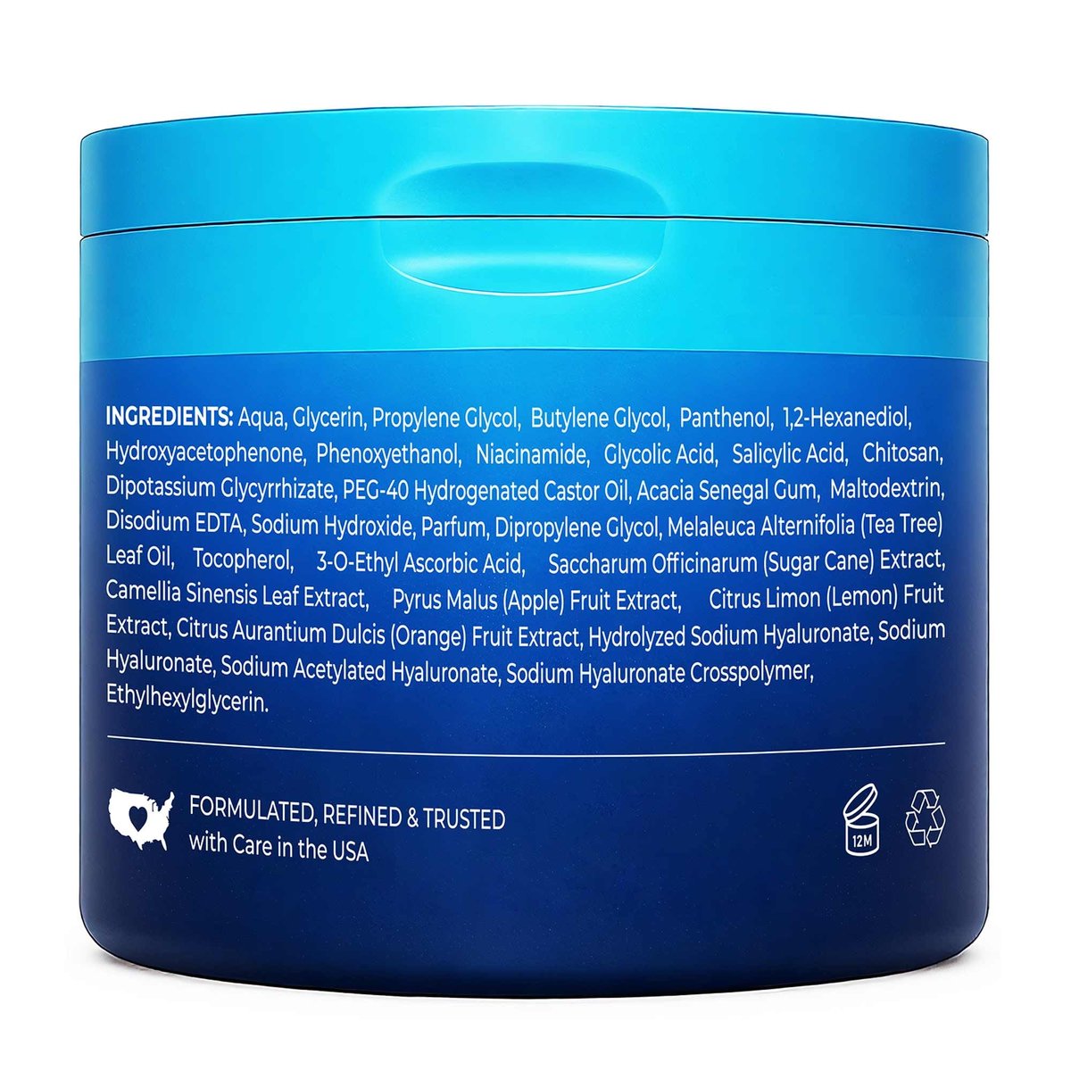 Hicream Glycolic Acid Pads – Dual-Textured Facial Exfoliating Toner for Pore Care & Skin Radiance, Deep Cleansing Peel with Niacinamide, Salicylic Acid & Vitamins E, B3, B5 (50 Pads) - görsel 18