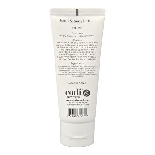 CodiNCodi Hand & Body Lotion – Olive 750 ml Bottle and 2 Tubes – Professional Size Moisturizer with Natural Extracts – Hydrating, Non-Greasy Formula for All Skin Types Avelisse
