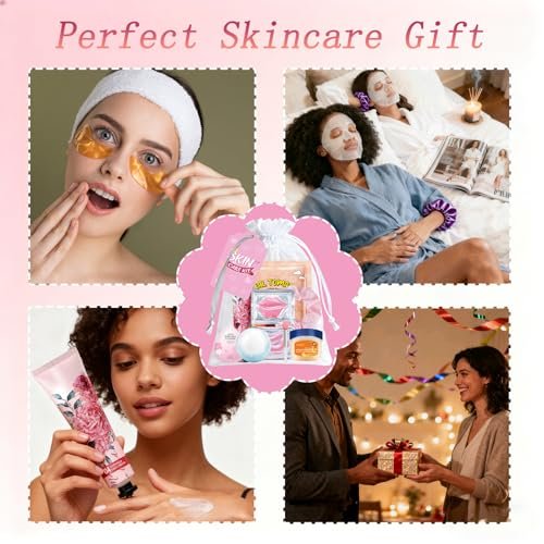 144 PCS Spa Party Supplies for Women - Complete Spa Day Favors Kit with Face Masks, Lip Balm, Under Eye Patches, Foot Bath Bombs & More | Sleepover Birthday Gift Set Avelisse