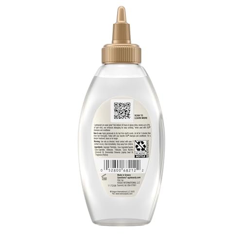 OGX Mirror Shine + Coconut Oil Pre-Wash Hair Gloss, Nourishing Rinse Out Hair Treatment for 48 Hours of Glossy Shine & Damage Repair, Lightweight Oil Mends Split Ends, 4 fl. oz - görsel 18