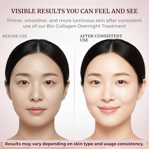 Liftouch Korean Overnight Collagen Face Mask (4 PACKS) - Hydrating Deep Collagen Mask for Women - Anti-Aging Bio-Collagen Real Deep Mask - Glass Skin Facial Treatment - görsel 14