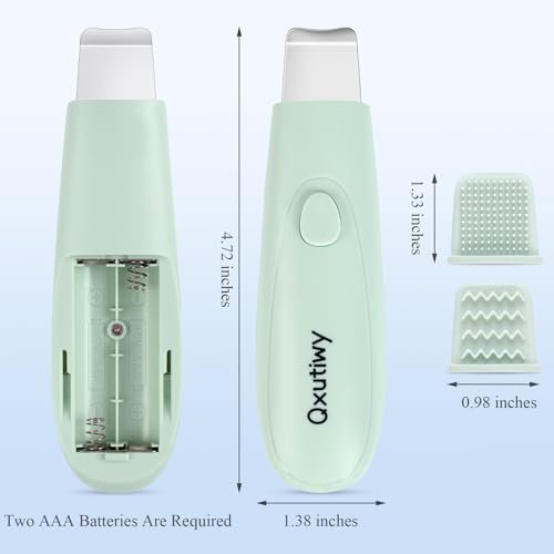 2-in-1 Skin Scrubber & Face Spatula - Blackhead Remover Tool with Silicone Brush Head for Deep Pore Cleansing, Waterproof - görsel 14