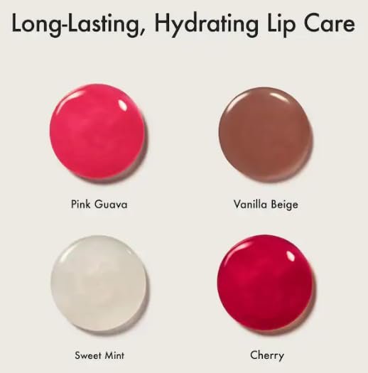 Summer Fridays The Lip Butter Balm Minis Set - Vanilla Beige, Pink Guava, Cherry & Sweet Mint - Travel Size Lip Care Avelisse