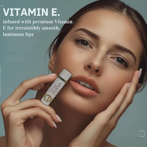 Vitamin E Lip Balm Chapstick - Moisturizing Lip Stick for Dry Lips, Natural 2 Pack, Made in USA Avelisse