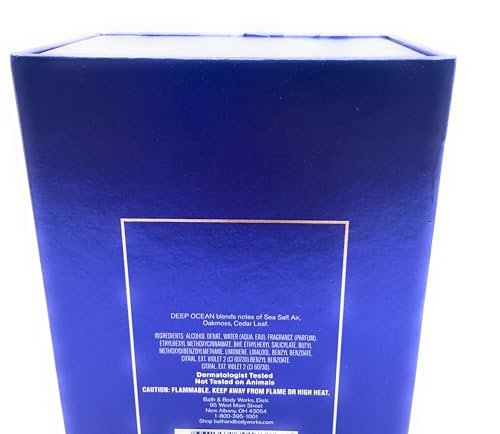 Bath & Body Works Deep Ocean Men's Cologne 3.4 fl oz Spray - Aquatic Fresh Scent - görsel 6