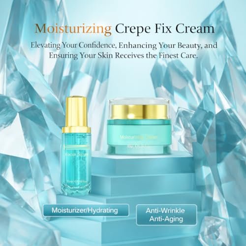 ZZILME Moisturizing Crepe Fix Cream - Firming & Anti-Wrinkle Cream for Face, Neck & Body with Hyaluronic Acid & Collagen - 1.75 oz Avelisse