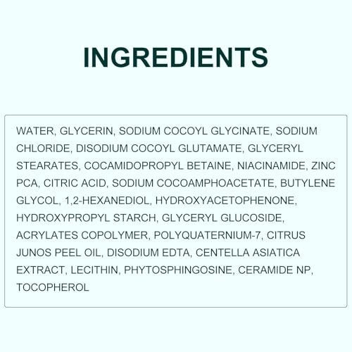 Yufot Gentle Facial Cleanser with Glycerin, Niacinamide & Ceramide NP – Hydrating & Calming Face Wash for Sensitive Skin (5.29 oz) Avelisse