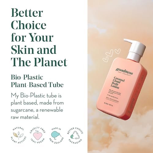 goodness Caramel Body Lotion for Dry Skin – Lightweight, Fast-Absorbing Moisturizer with Shea Butter & Hyaluronic Acid – Non-Greasy Hydration with Antioxidants - görsel 12