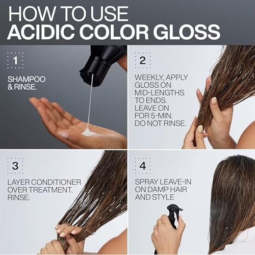 Redken Acidic Color Gloss Shine Mini Kit – Sulfate-Free Shampoo, Conditioner & Heat Protect Leave In Treatment for Hair Shine & Vibrant Color, Travel Size Avelisse