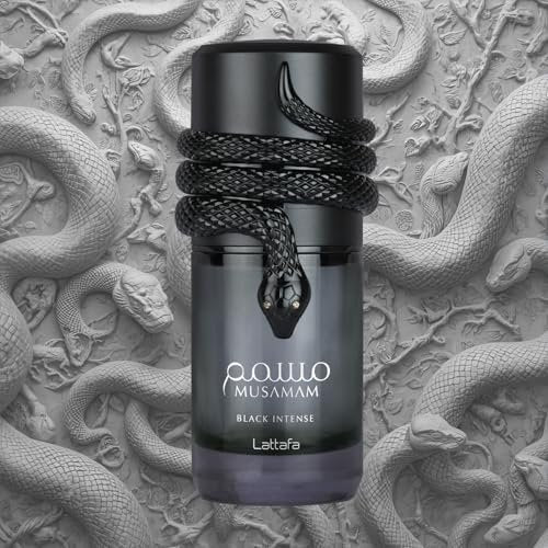 Lattafa Musamam Black Intense Eau de Parfum – Spicy Woody Amber Fragrance for Unisex, 3.4 oz (100 ml) Avelisse
