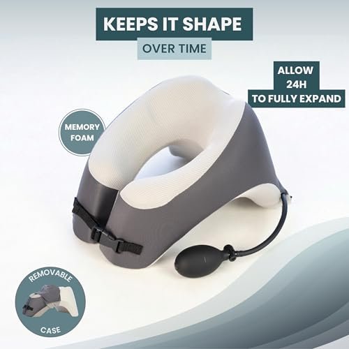 Face Down Pillow for Massage - Adjustable Massage Headrest Face Cradle for Bed - Breathable Stomach Sleeping Pillow with 2 Washable Pads - Grey Avelisse