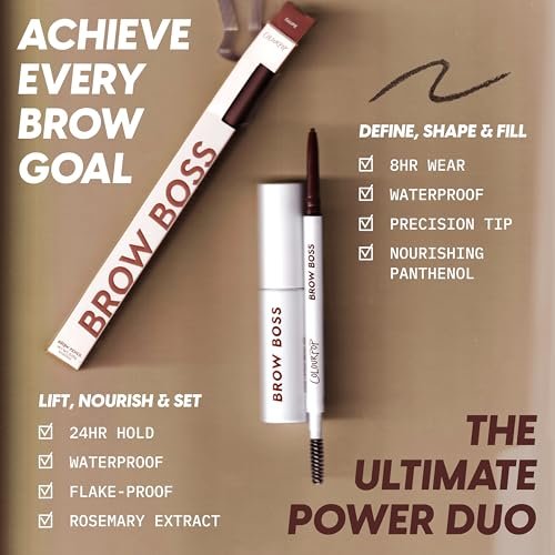 ColourPop Brow Boss Clear Brow Gel - 24HR Lifting Waterproof Eyebrow Gel, Flake-Proof & Zero Residue, Sculpted Hold & Lamination Effect, Infused with Panthenol & Rosemary Extract (0.23 Fl Oz) - görsel 16