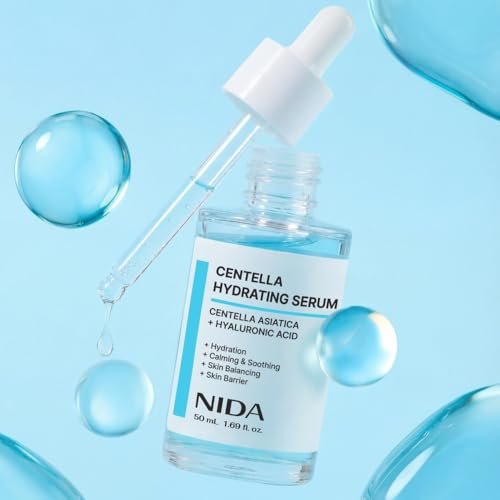 NIDA Centella Hydrating Serum – Centella Asiatica & Hyaluronic Acid for Hydration, Calming & Skin Barrier Support – 1.69 fl oz (50ml) - görsel 16