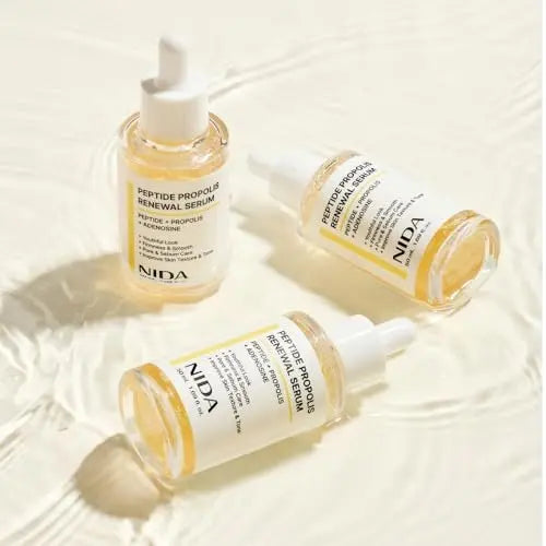 NIDA Peptide Propolis Renewal Serum - Anti-Aging & Pore Care with Peptide Complex, Propolis Extract, Adenosine - 1.69 fl oz (50ml) Avelisse