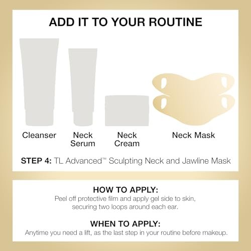 StriVectin TL Advanced Sculpting Neck & Jawline Mask - Single-Use Hydrogel Mask for Firmer, More Contoured Neck & Jawline Avelisse