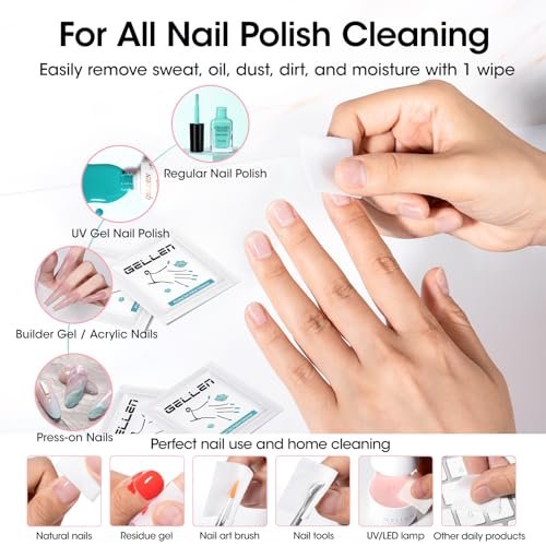 Gellen Nail Care Kit – Complete Manicure Tools Set with Nail Strengthener, Files, Cuticle Pusher, Oil, Remover, Clipper, and Brush Avelisse