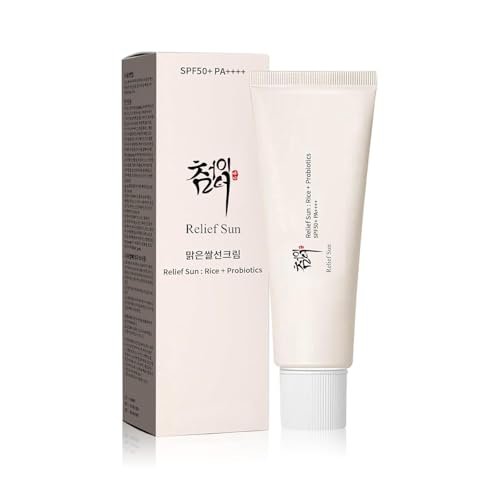 RELIEF SUN Relief Sun Organic Korean Sunscreen SPF50+ PA++++ Rice & Probiotics | Nourishing UV Protection for All Skin Types (1.69 fl oz) - görsel 2
