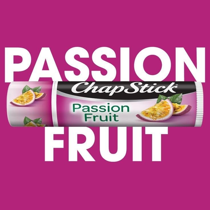 ChapStick Lip Moisturizer, Passionfruit, 12-Pack Limited Edition Bulk Lip Balm, Sweet & Aromatic, 0.15 Oz Each Avelisse