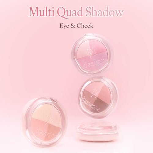 dasique Multi Quad Eyeshadow #03 Soft Tutu – 4-Color Pink Nude Palette - görsel 12