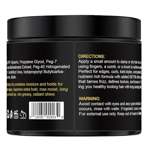 CNNY Edge Control Braid & Loc Gel - 3.5oz Professional Styling Gel, Strong Hold, No Flake Formula for Braids, Dreadlocks, Twist Outs and Natural Hair, Moisturizes & Defines - görsel 14