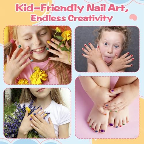 Dmsky Kids Nail Polish Set - 18 Colors Peelable Water-Based Quick Dry Non-Toxic Nail Polish Kit for Girls Ages 3+ DIY Nail Art, Great Gift for Birthday, Makeovers and School Rewards - görsel 16