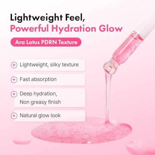 Hanskin PDRN Pink Peptide Hyaluron Glow Serum - 200,000ppm Pink Lotus Vegan PDRN | Intensive Hydrating Glow Ball Essence for Glass Skin, Plumping & Firming | Korean Skincare 1.01 fl. oz. Avelisse