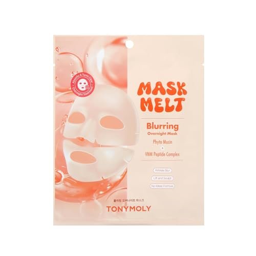 TONYMOLY Mask Melt Assorted Hydrogel Overnight Mask 4-Pack | Collagen, Vitamin C + Rice, Vegan PDRN & Peptides for Hydration, Firming, Brightening & Smoothing Avelisse