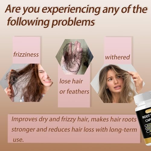 Lumin Root Revive Capsules for Hair Growth – Nourish Thinning Hair & Boost Thickness with Black Seed Extract, Biotin, Bamboo Extract, Saw Palmetto & 17 Growth Ingredients, 60 Count Avelisse
