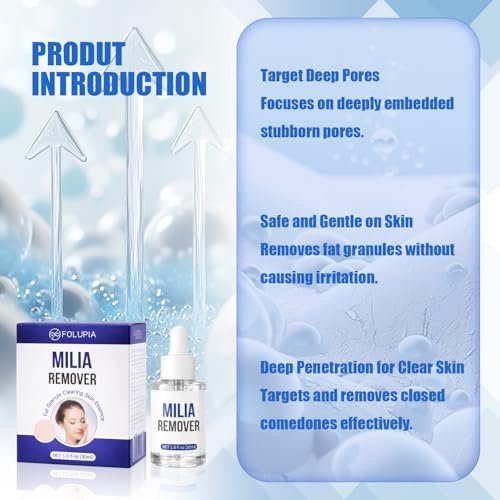 Milia Remover Treatment Serum with Salicylic Acid - Eye & Face Milia Spot Treatment, 1 Fl Oz Avelisse