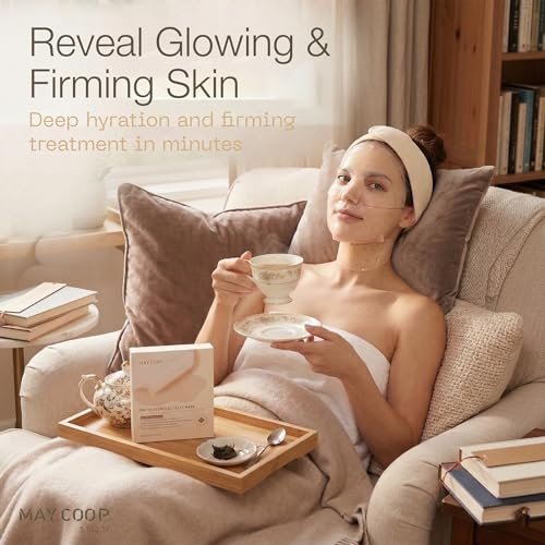 MAY COOP Maple Hydrogel Face Mask (4 Masks) – Cooling & Hydrating Jelly Mask for Firming Glow Care | Rice PDRN Collagen & 5% Maple Sap - görsel 14