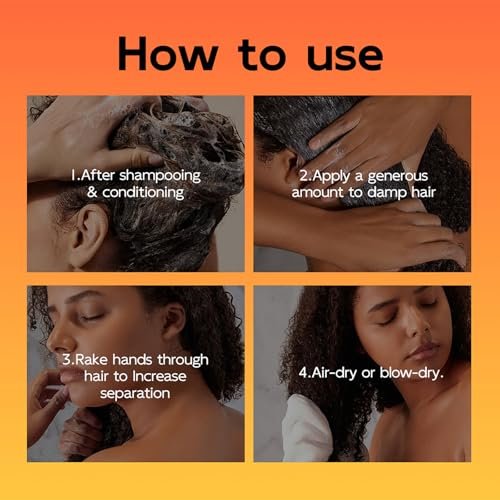 Moroccan Curl Defining Cream - Argan Oil Hair Mask & Curl Cream for Wavy, Curly Hair - Smoothing, Detangling, Frizz Reducing Styling Product (9.67 Fl Oz) Avelisse