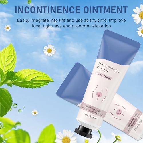 Egmsic 2-Pack Incontinence Cream for Women - Moisturizing Body Cream for Incontinence Control, Lightweight & Non-Greasy Formula (0.5 Fl Oz Each) Avelisse