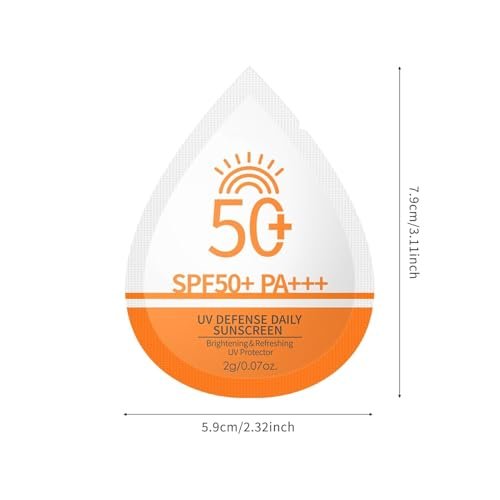 30 Pcs Mini Sunscreen SPF 50+ Travel Size Packets – Bulk Sunscreen for Face & Body, Lightweight, Non-Greasy, Water-Resistant Party Favors for Women & Girls - görsel 16