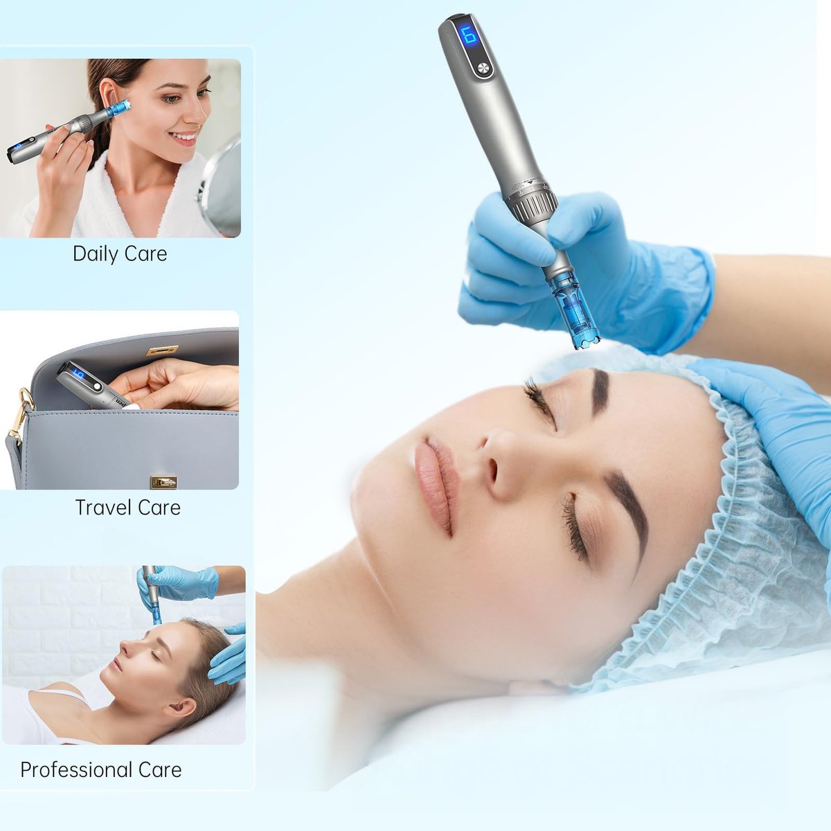 Dr. Pen M8S Microneedling Pen - 0.25mm Needle Length for Home Use Avelisse