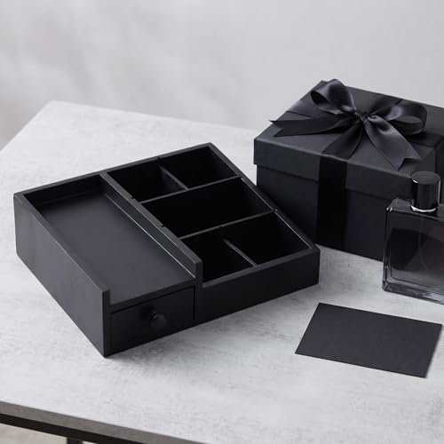 Fengligoo Wooden Cologne Organizer for Men - Adjustable Perfume Display Stand with Black Finish, Dresser Tray for Fragrance Collection - Gift for Men - görsel 18