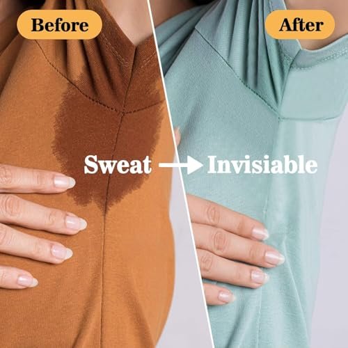 Ayland Armpit Sweat Pads, 100 Pack Disposable Underarm Sweat Pads for Women and Men, Fight Hyperhidrosis, Non-Visible Comfort Protection Avelisse