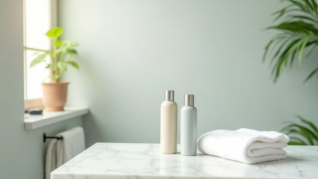 Best shampoo UK 2026 bottles on a bathroom vanity
