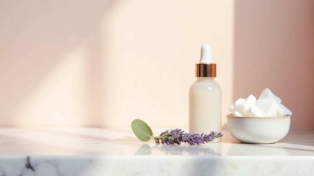 AHA BHA peel UK product on marble vanity with natural light