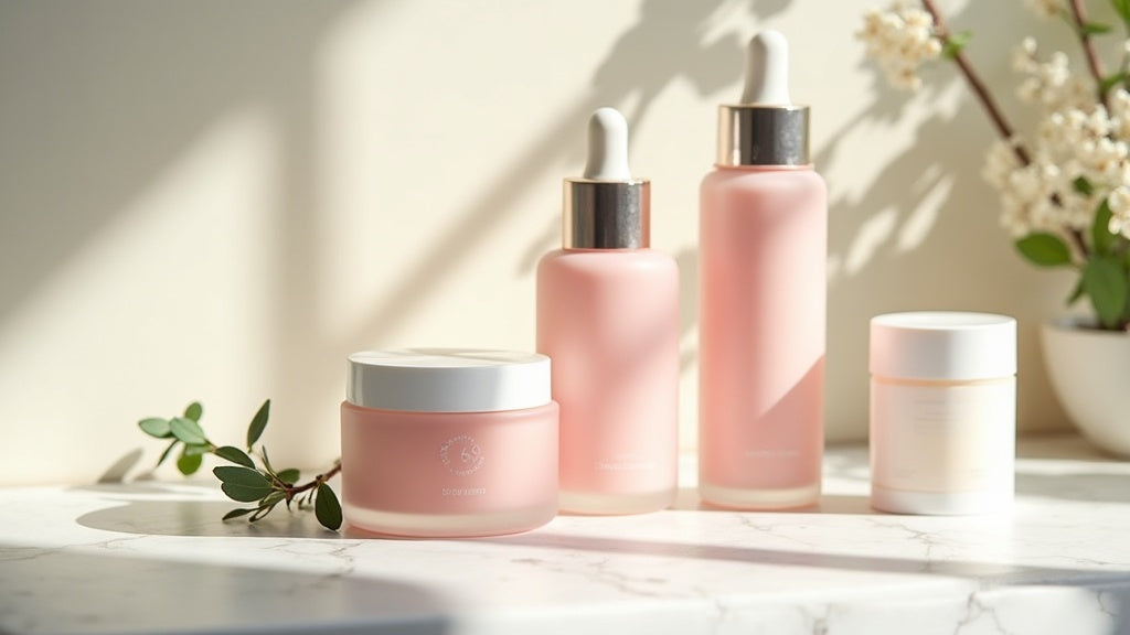 Best skincare gift sets UK 2026 flat lay with luxury products on marble