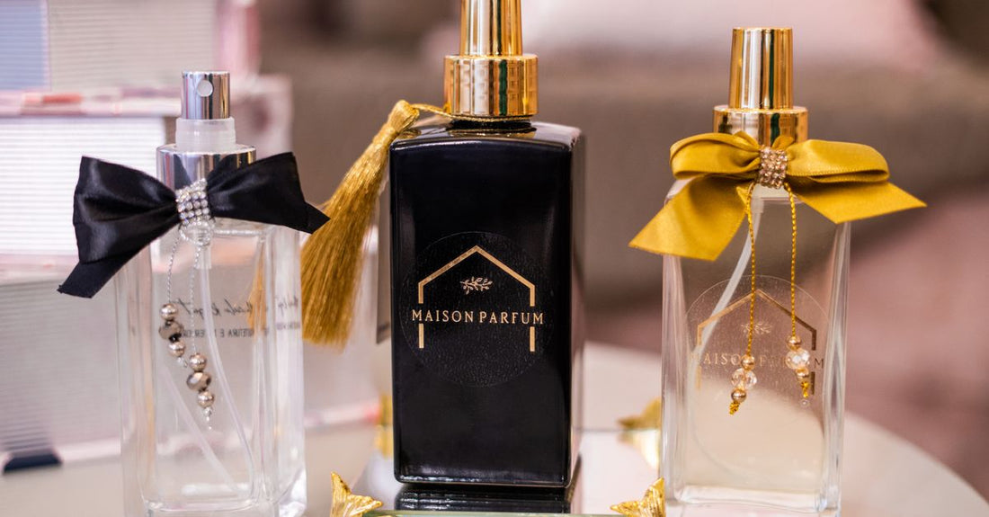 Best hair perfume for fresh scent UK displayed on a dressing table