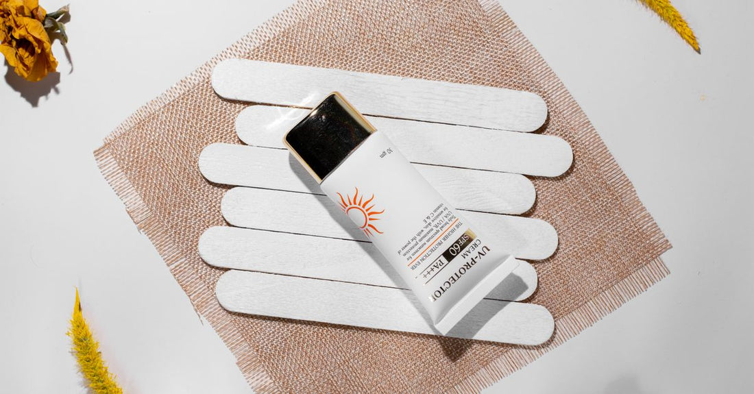 Collection of best body lotion with SPF UK options arranged on a bright surface, including mineral and chemical formulas.