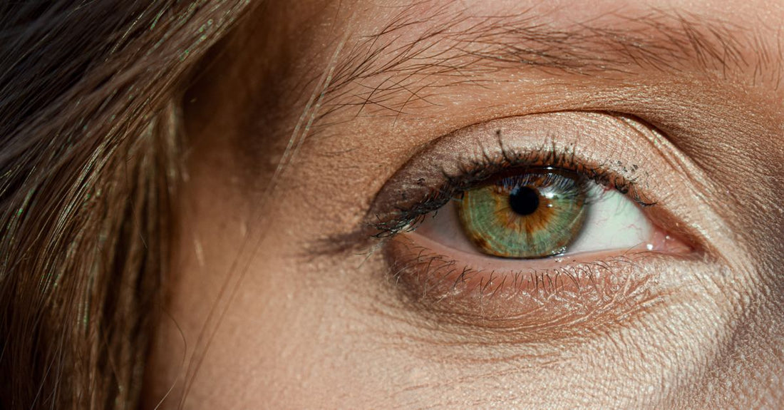 An array of eyebrow pencils and pomades in neutral brown, taupe, and blonde shades on a clean surface—illustrating an eyebrow color buying guide.