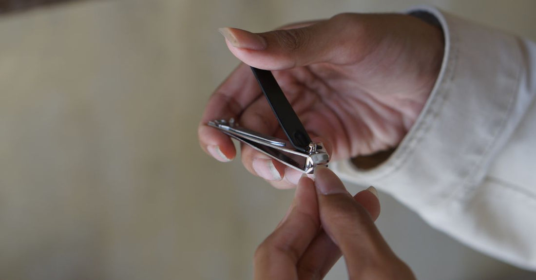 A set of professional stainless steel ingrown toenail tools arranged on a clean surface, including clippers, a lifter and a file, for a UK buying guide.