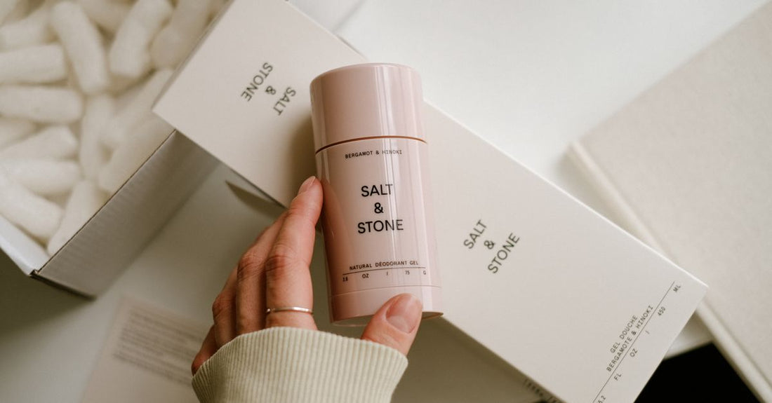 Best deodorant for sensitive skin UK displayed on marble surface