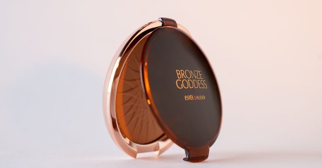 A selection of the best bronzers 2026, including powder and cream compacts, arranged on a light surface.