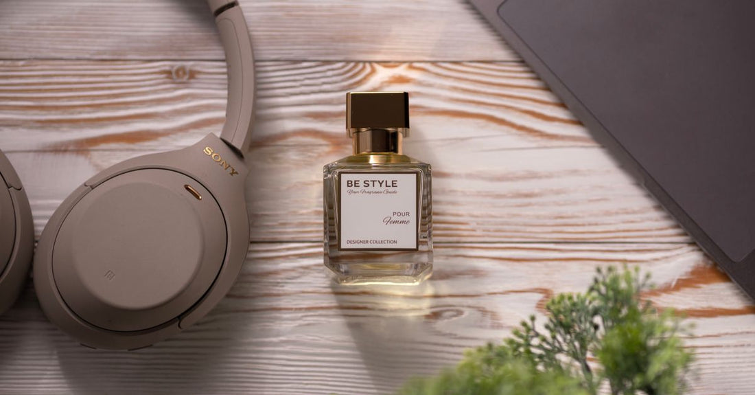 An elegant eau de parfum bottle resting on a cool marble surface, representing the best eau de parfum 2026 selection for long-lasting scent.