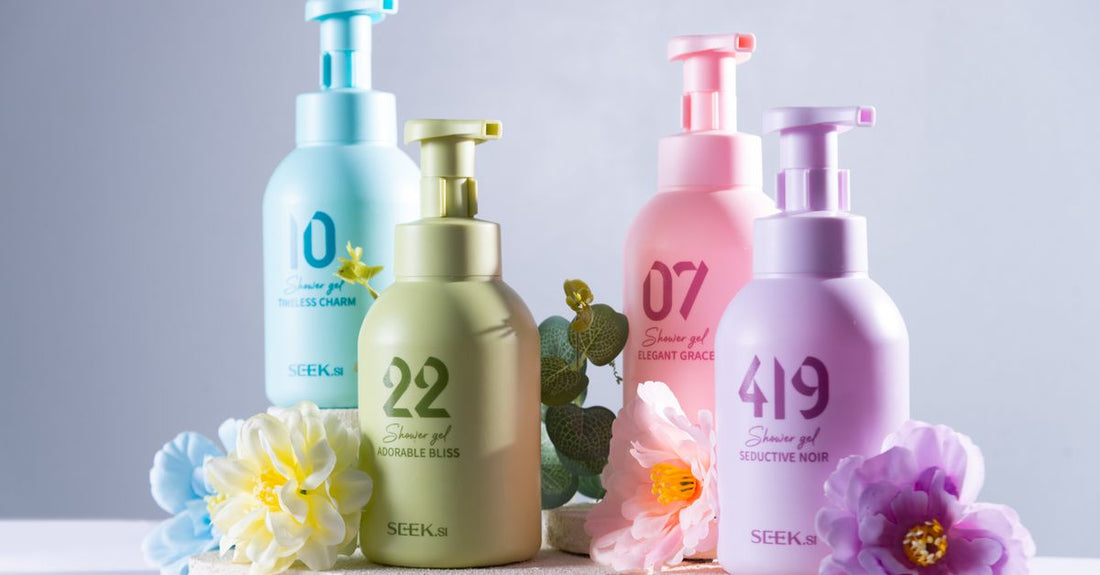 Hair mousse bottle on a bathroom shelf next to a diffuser, illustrating how to use hair mousse for curls