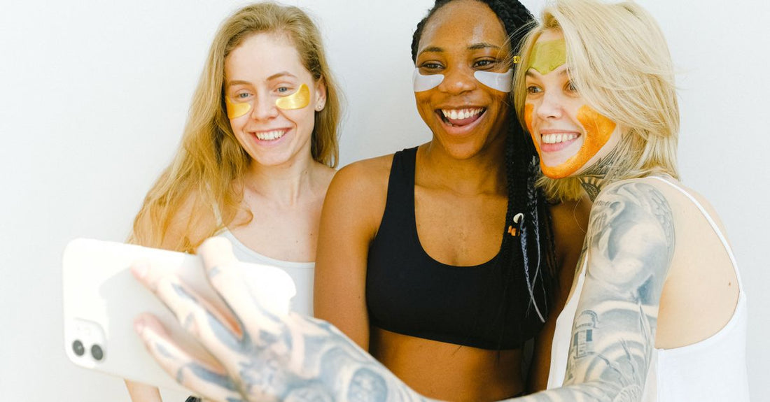 Five best face masks of 2026 arranged on a bright surface, showcasing different textures and packaging styles.