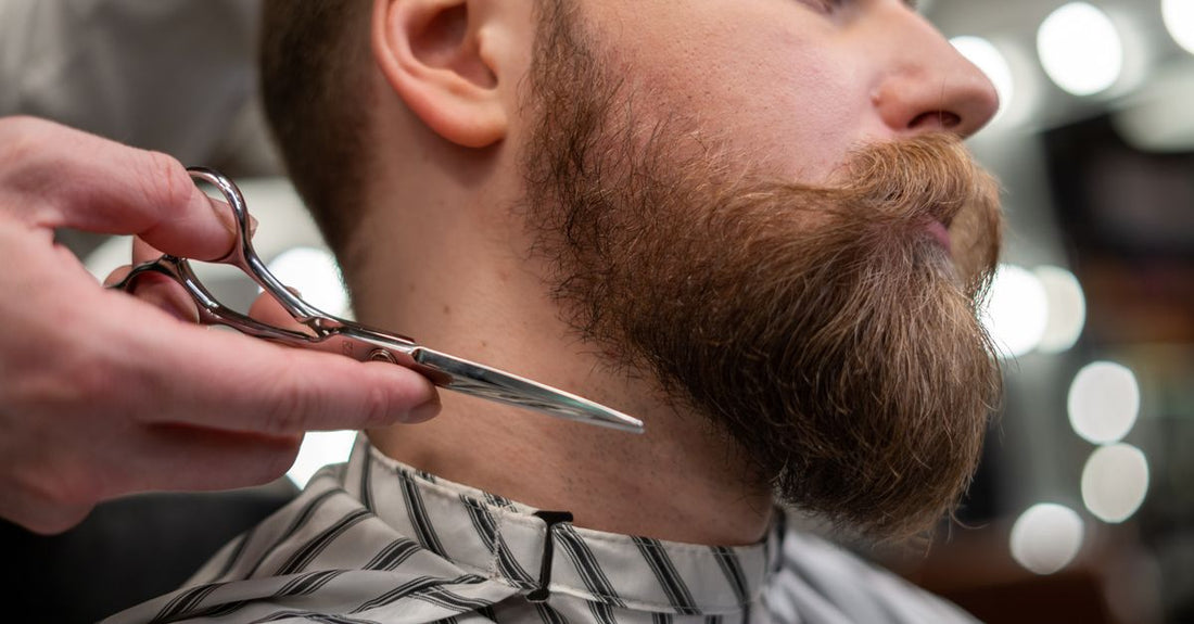Professional best mustache scissors 2026 crafted from stainless steel with micro-serrated blades for precision trimming.